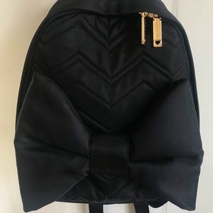 Betsey Johnson black bow Backpack